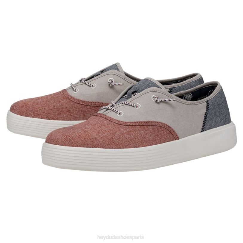 Hey Dude femmes artisanat conway Z628B234 chaussures rouge blanc bleu