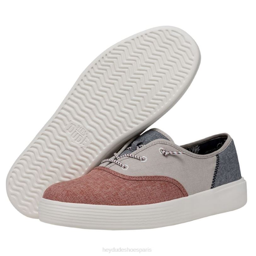 Hey Dude femmes artisanat conway Z628B234 chaussures rouge blanc bleu