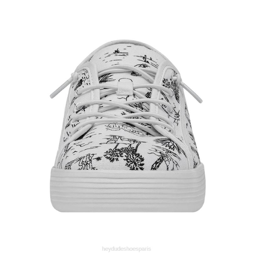 Hey Dude femmes désert de cody Z628B221 chaussures blanc et noir