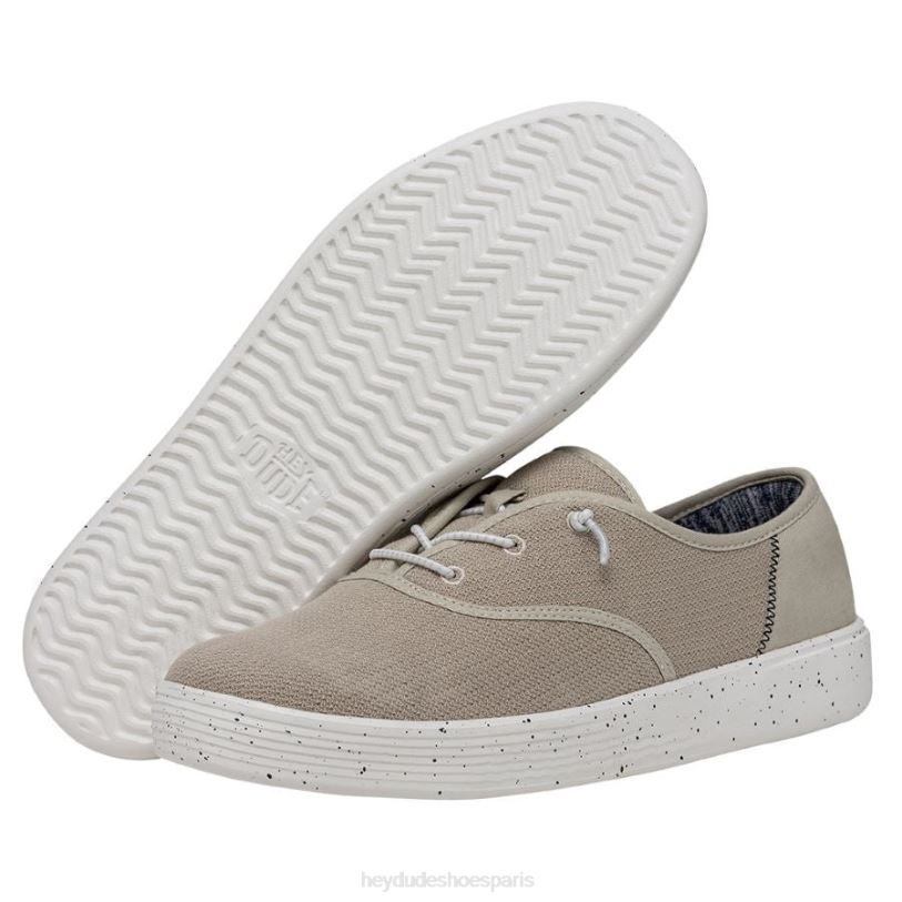 Hey Dude femmes maille de sport conway Z628B237 chaussures blanc cassé