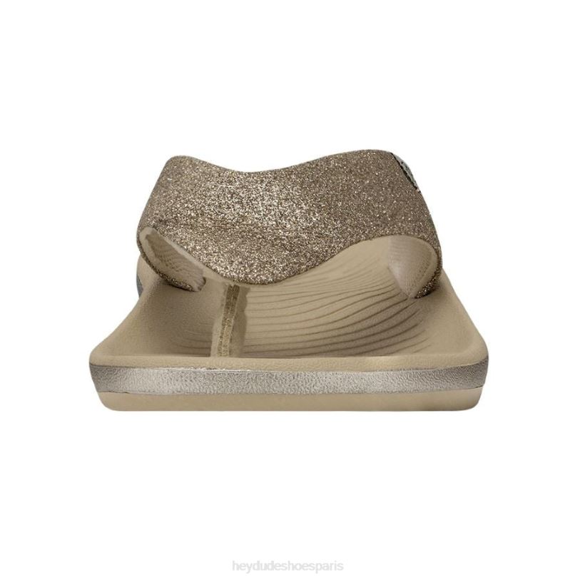 Hey Dude femmes Meg Z628B263 chaussures paillettes d'or