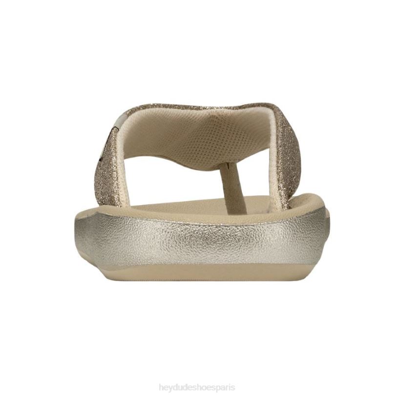 Hey Dude femmes Meg Z628B263 chaussures paillettes d'or