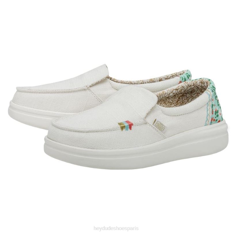 Hey Dude femmes montée brumeuse Z628B224 chaussures blanc azur
