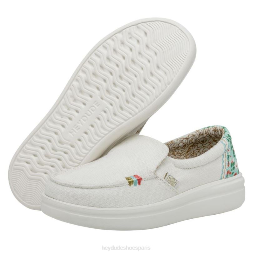 Hey Dude femmes montée brumeuse Z628B224 chaussures blanc azur