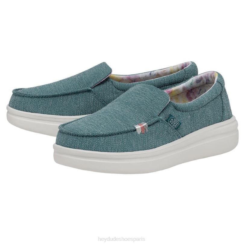Hey Dude femmes montée brumeuse Z628B226 chaussures bleu tropical