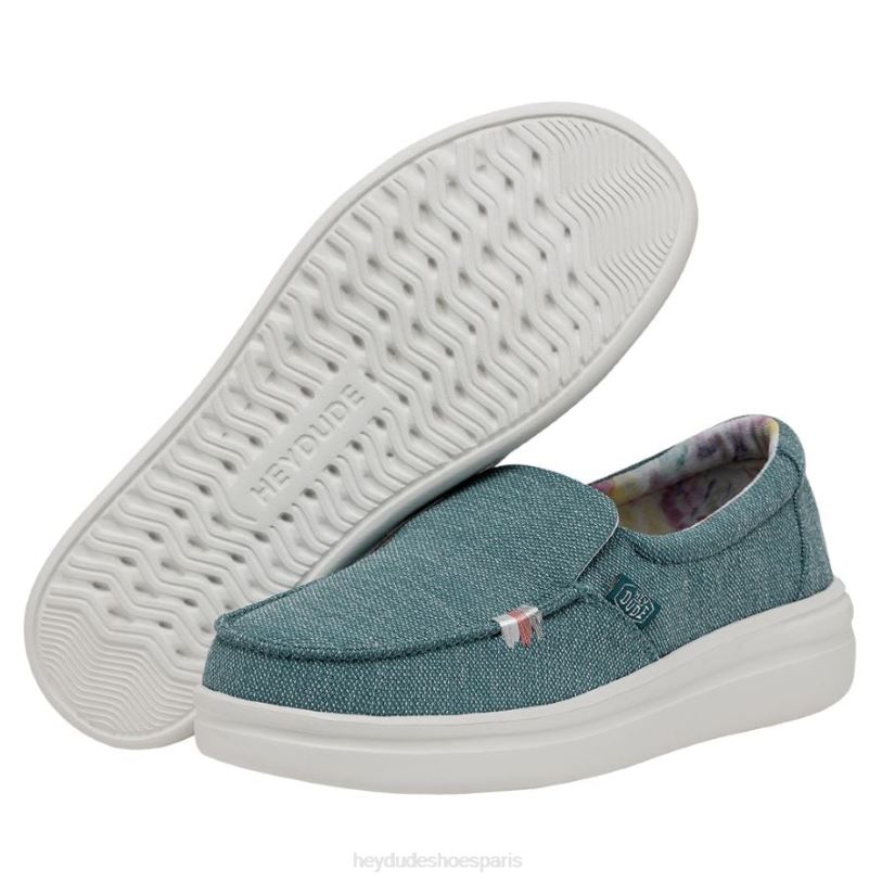 Hey Dude femmes montée brumeuse Z628B226 chaussures bleu tropical