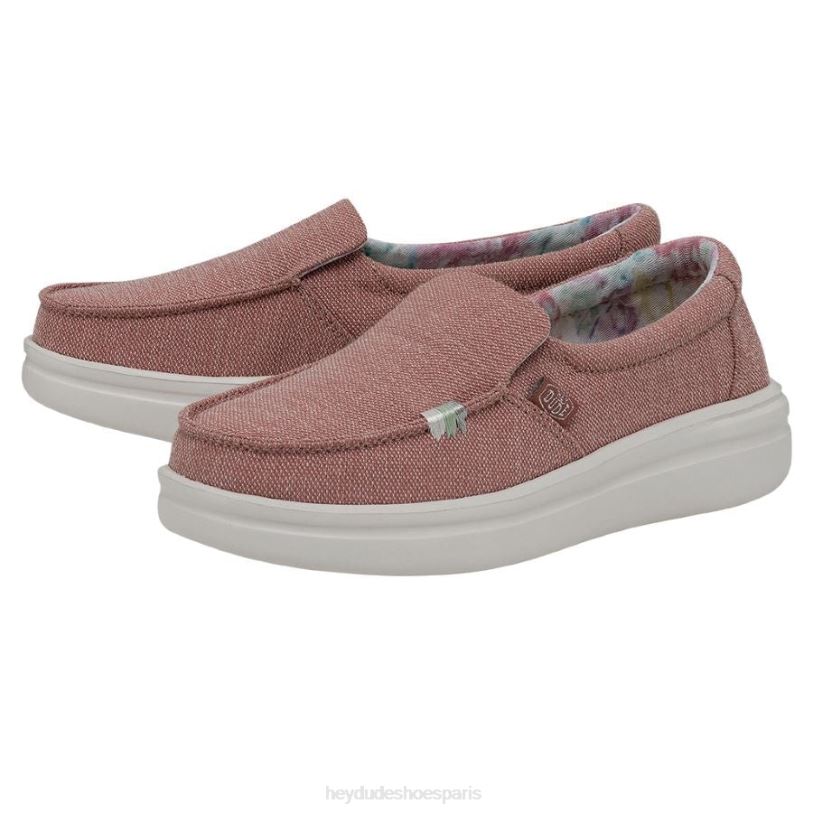 Hey Dude femmes montée brumeuse Z628B227 chaussures rose poussiéreux