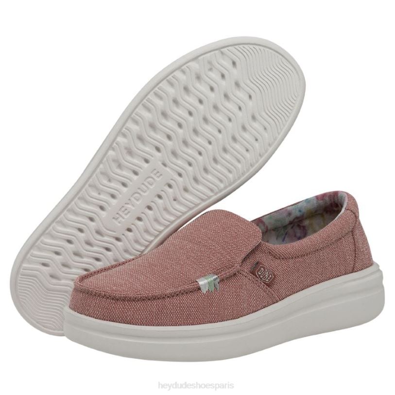 Hey Dude femmes montée brumeuse Z628B227 chaussures rose poussiéreux