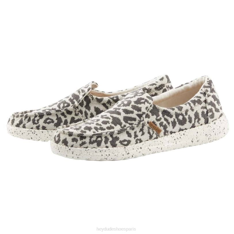 Hey Dude femmes tissé brumeux Z628B230 chaussures guépard gris
