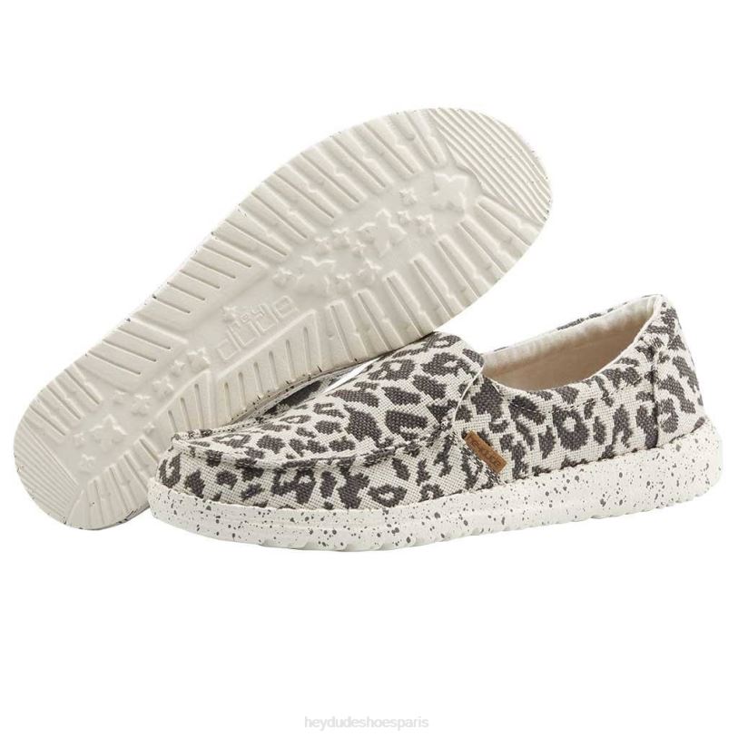 Hey Dude femmes tissé brumeux Z628B230 chaussures guépard gris