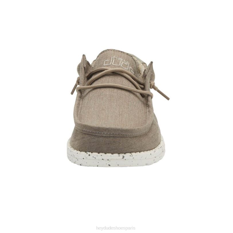 Hey Dude Hommes Wally Chambray Z628B463 chaussures brun sépia