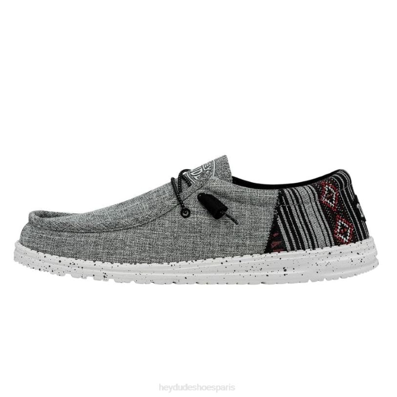 Hey Dude Hommes Wally Funk Z628B450 chaussures jacquard noir aztèque