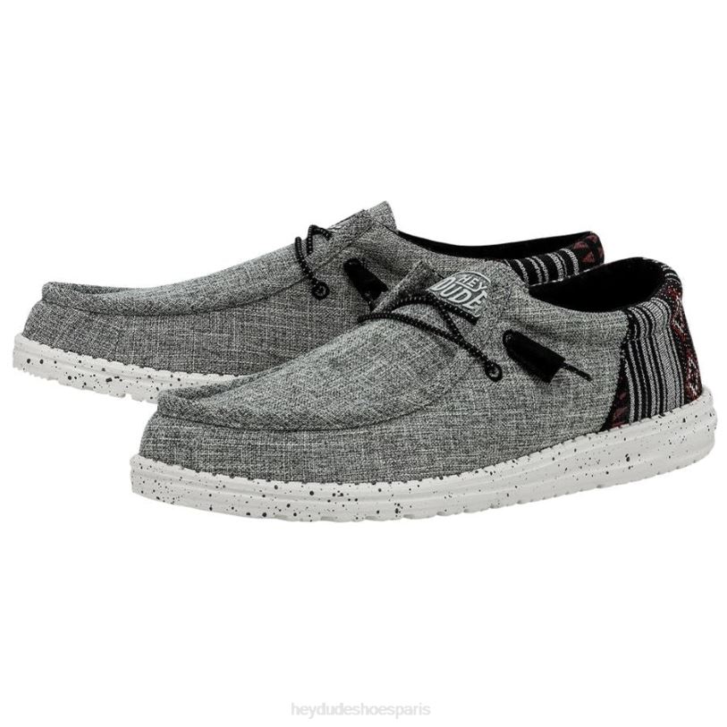 Hey Dude Hommes Wally Funk Z628B450 chaussures jacquard noir aztèque