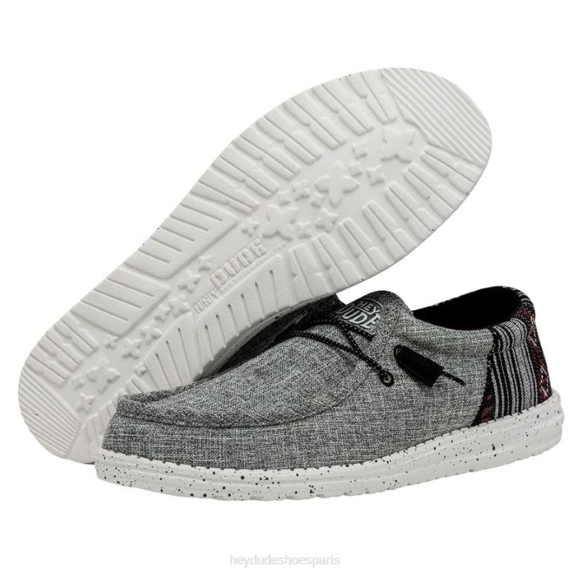 Hey Dude Hommes Wally Funk Z628B450 chaussures jacquard noir aztèque