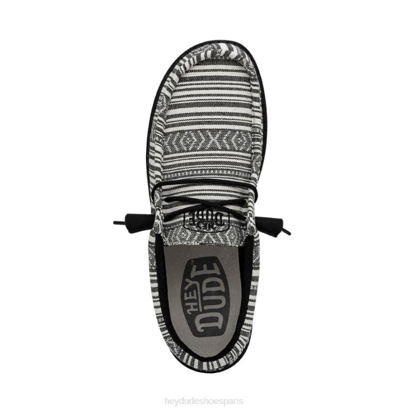 Hey Dude Hommes Wally Sérape Z628B436 chaussures gravier noir