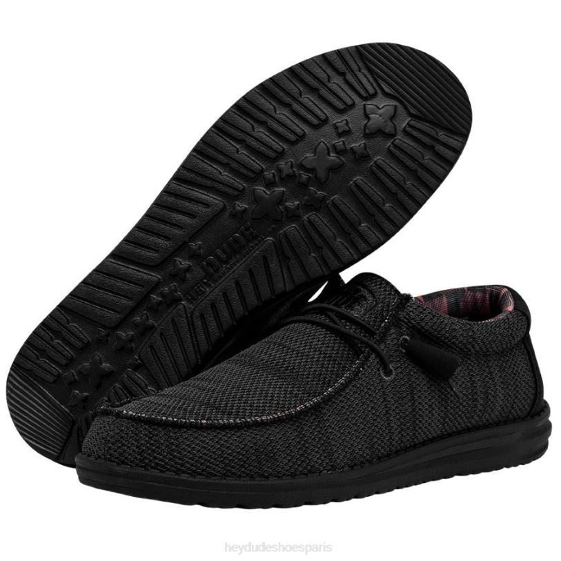 Hey Dude Hommes Wally Sox Z628B340 chaussures noir de jais