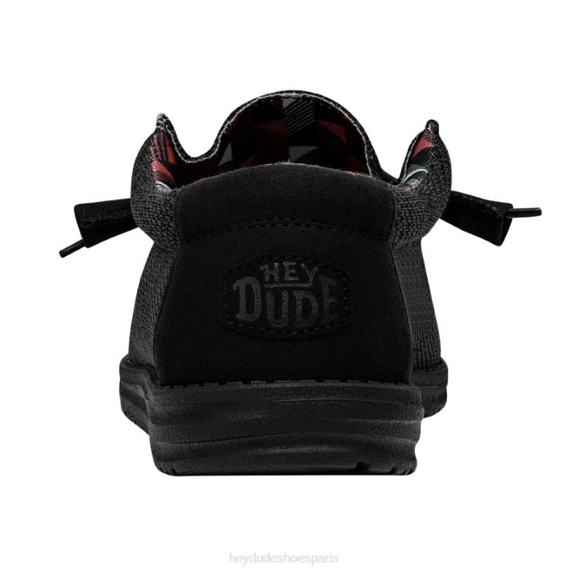Hey Dude Hommes Wally Sox Z628B340 chaussures noir de jais