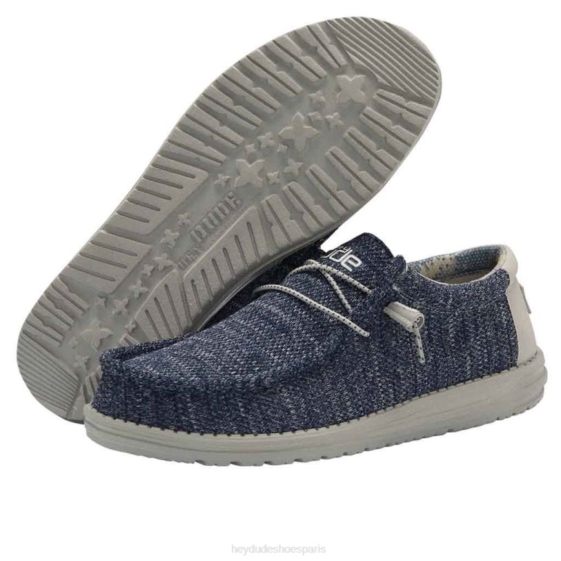Hey Dude Hommes Wally Sox Z628B341 chaussures océan au clair de lune