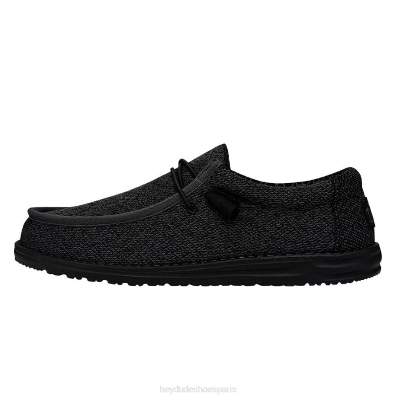 Hey Dude Hommes Wally Sox large Z628B295 chaussures micro total noir