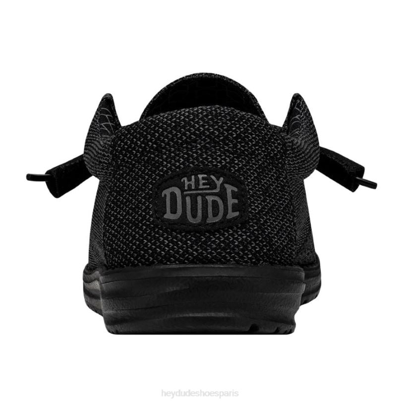Hey Dude Hommes Wally Sox large Z628B295 chaussures micro total noir