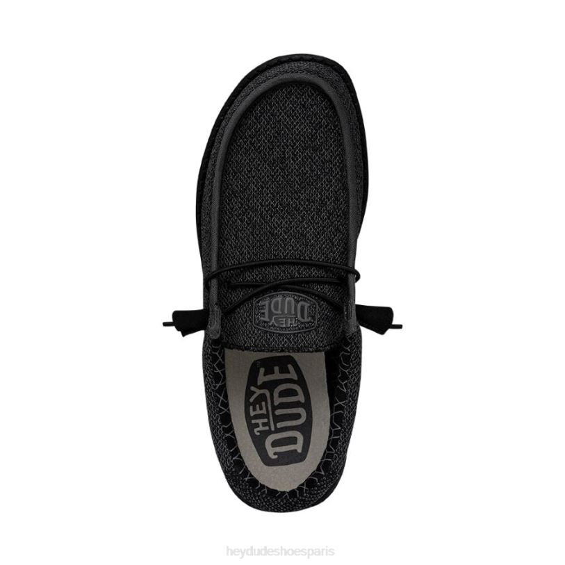 Hey Dude Hommes Wally Sox large Z628B295 chaussures micro total noir