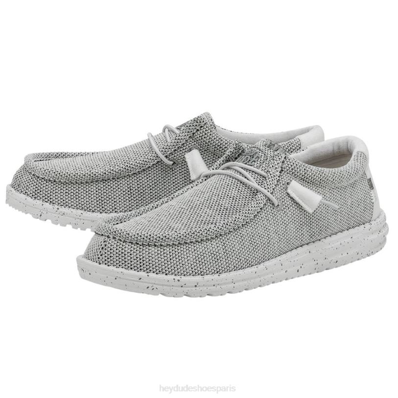Hey Dude Hommes Wally Sox large Z628B297 chaussures pierre blanche