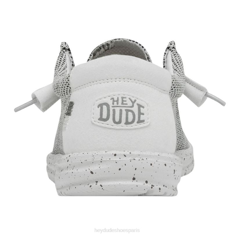 Hey Dude Hommes Wally Sox large Z628B297 chaussures pierre blanche