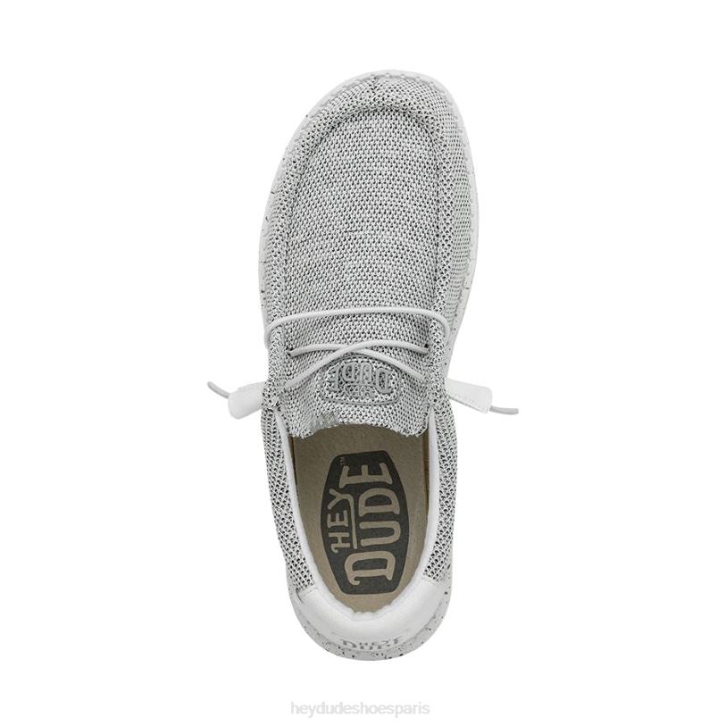 Hey Dude Hommes Wally Sox large Z628B297 chaussures pierre blanche