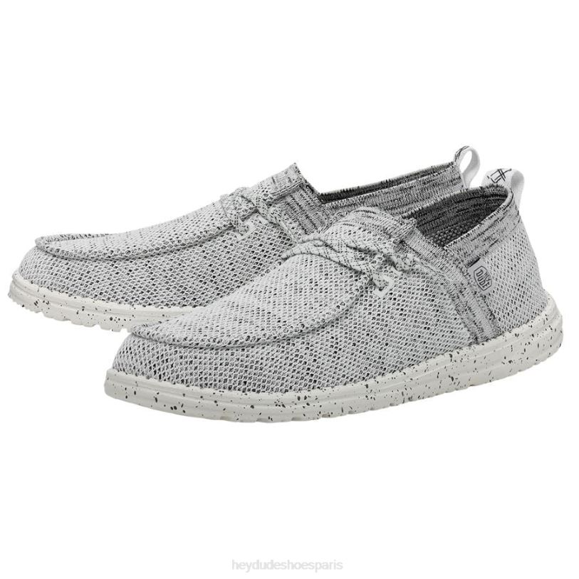 Hey Dude Hommes Wally auréole Z628B470 chaussures pierre blanche