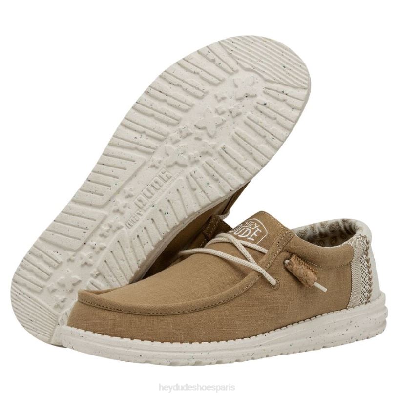 Hey Dude Hommes Wally casse le point Z628B356 chaussures ocre