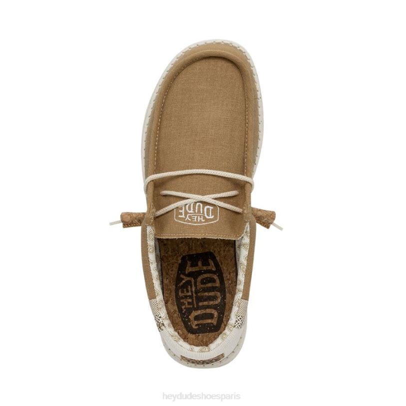 Hey Dude Hommes Wally casse le point Z628B356 chaussures ocre