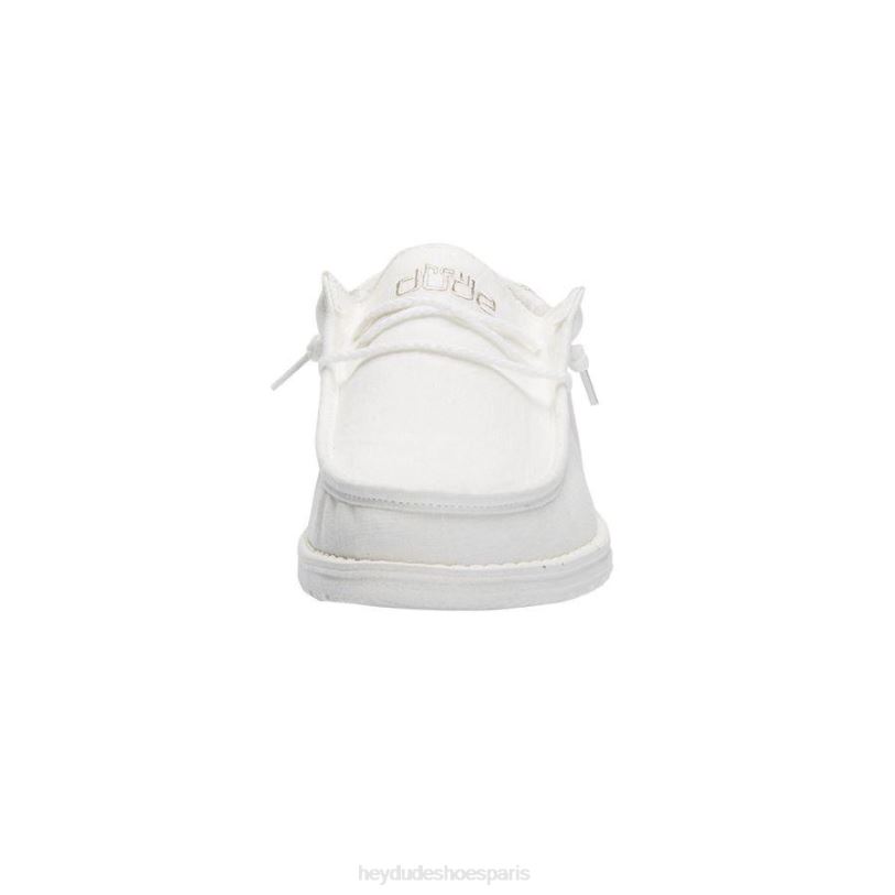 Hey Dude Hommes Wally casse le point Z628B357 chaussures blanc