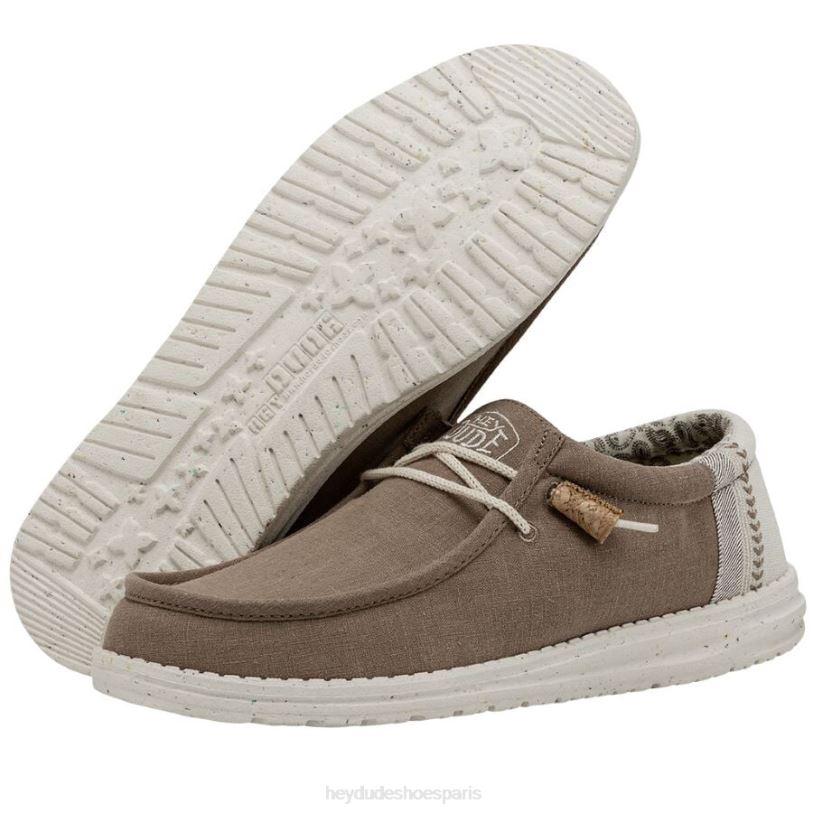 Hey Dude Hommes Wally casse le point Z628B361 chaussures argile