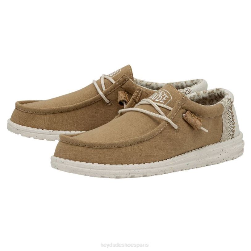 Hey Dude Hommes Wally casse le point Z628B448 chaussures ocre