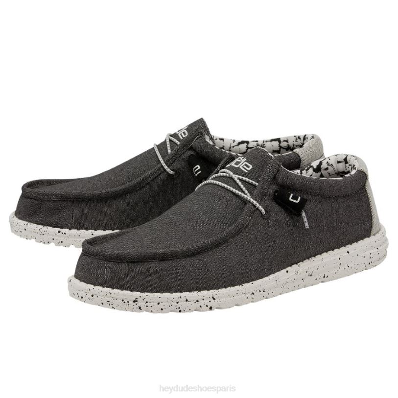 Hey Dude Hommes Wally s'étire Z628B315 chaussures noir opale