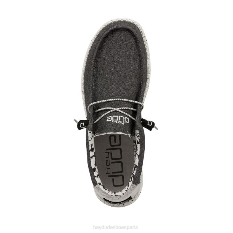 Hey Dude Hommes Wally s'étire Z628B315 chaussures noir opale