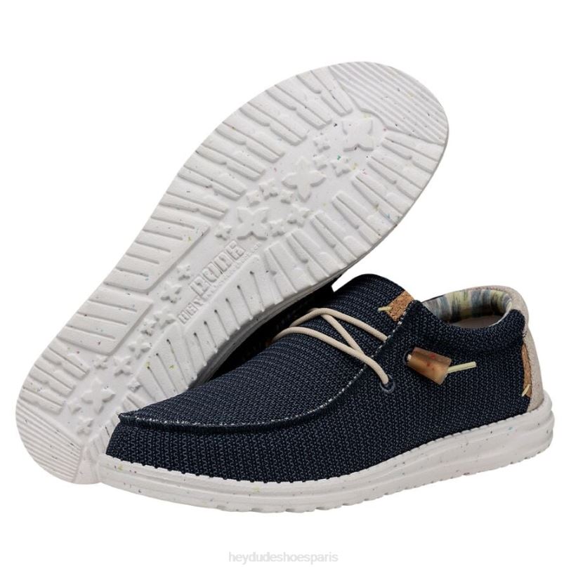 Hey Dude Hommes Wally s'étire Z628B322 chaussures bleu d'orion