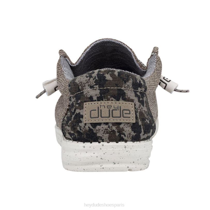 Hey Dude Hommes Wally s'étire Z628B326 chaussures camouflage de dunes de sable