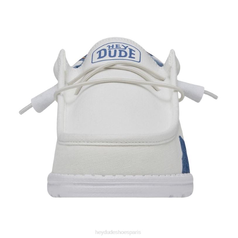 Hey Dude Hommes aquarelle de wally colorado Z628B368 chaussures blanc