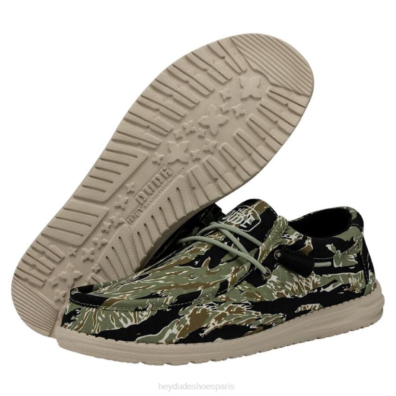 Hey Dude Hommes camouflage mural Z628B430 chaussures camouflage à rayures tigrées