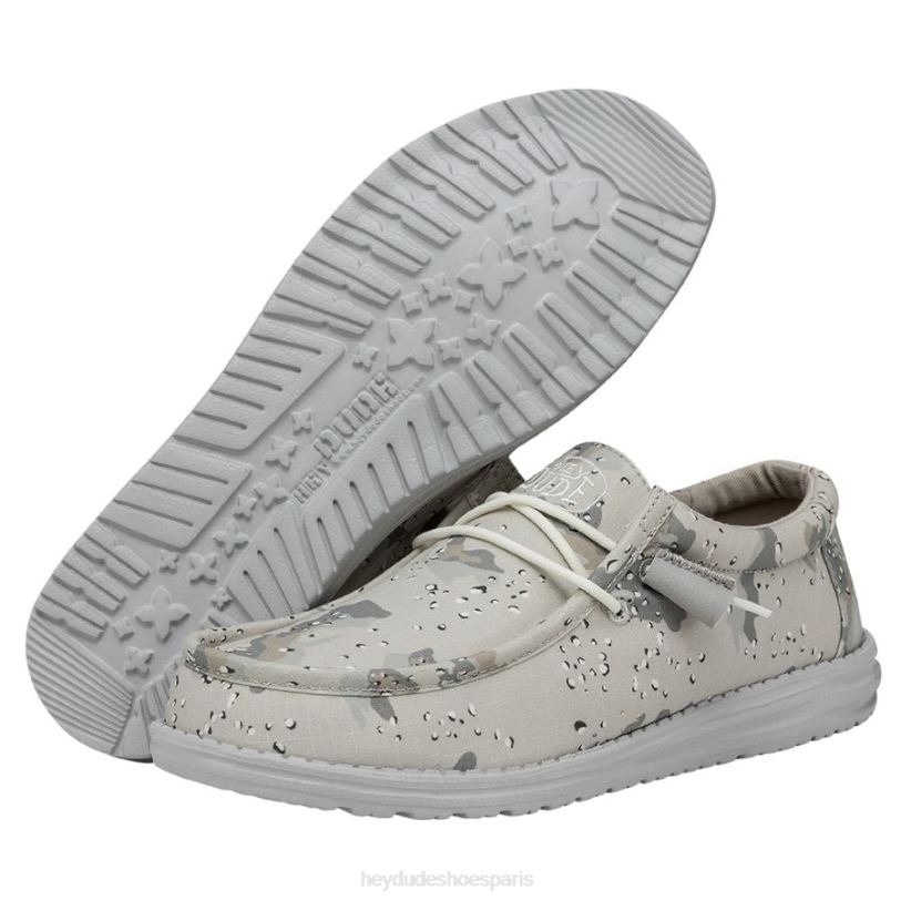 Hey Dude Hommes camouflage mural Z628B432 chaussures camouflage du désert en niveaux de gris
