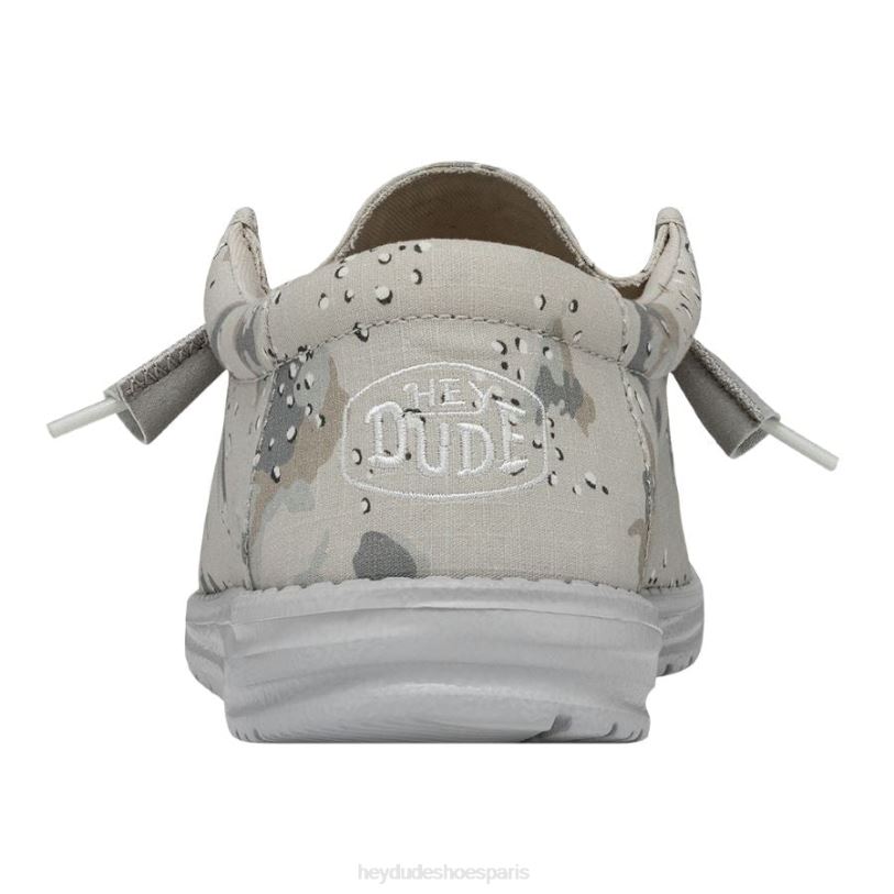 Hey Dude Hommes camouflage mural Z628B432 chaussures camouflage du désert en niveaux de gris