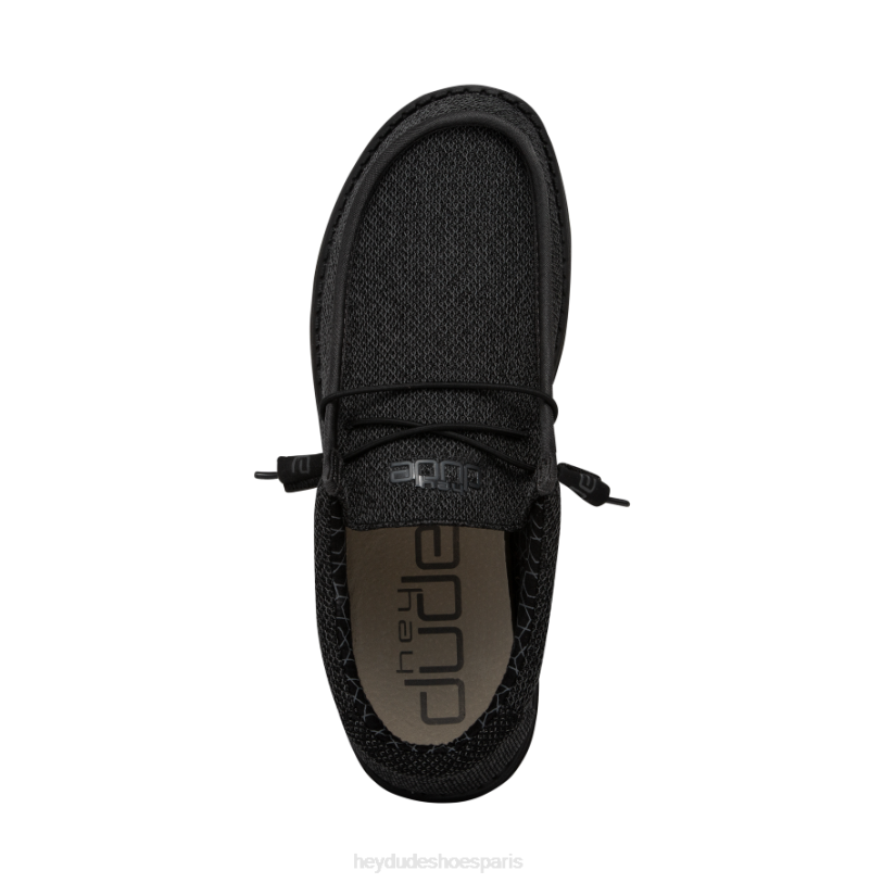 Hey Dude Hommes micro de Wally Sox Z628B413 chaussures noir total