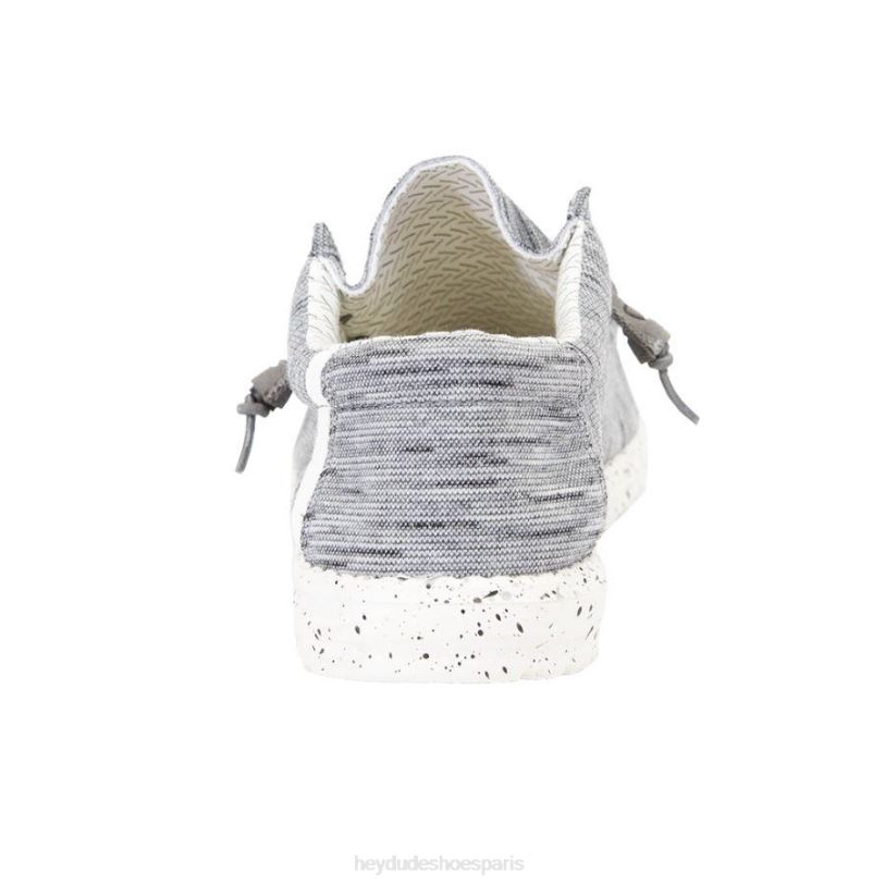 Hey Dude Hommes polaire extensible wally Z628B462 chaussures pierre blanche
