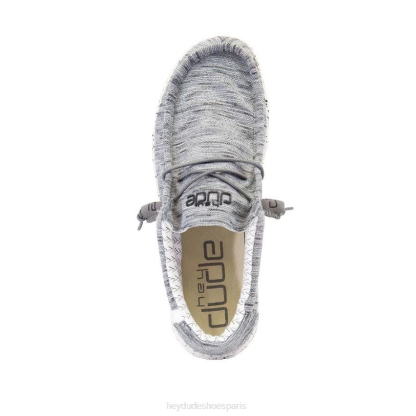 Hey Dude Hommes polaire extensible wally Z628B462 chaussures pierre blanche
