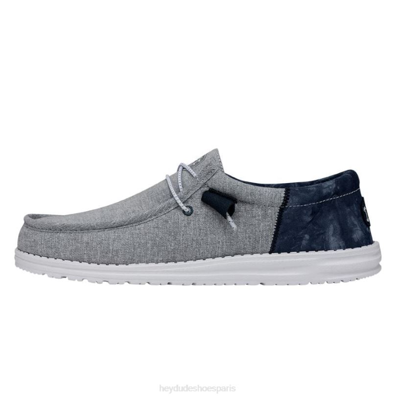 Hey Dude Hommes teinture de cravate wally funk Z628B350 chaussures indigo