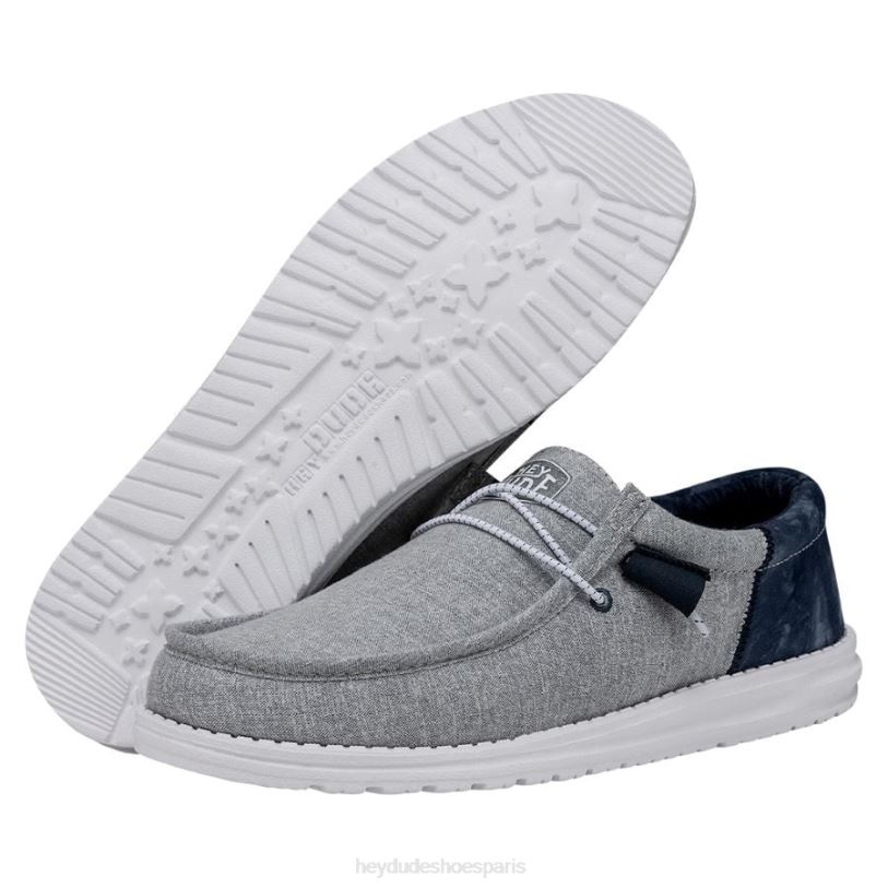 Hey Dude Hommes teinture de cravate wally funk Z628B350 chaussures indigo