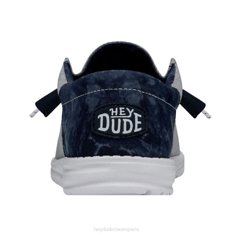 Hey Dude Hommes teinture de cravate wally funk Z628B350 chaussures indigo