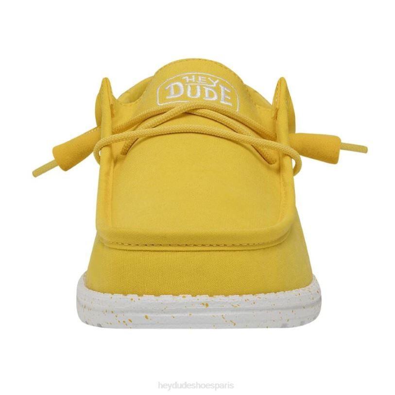 Hey Dude Hommes toile flammée wally Z628B422 chaussures jaune empire