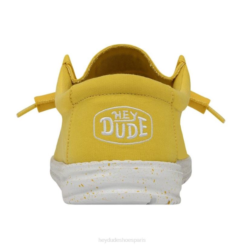 Hey Dude Hommes toile flammée wally Z628B422 chaussures jaune empire